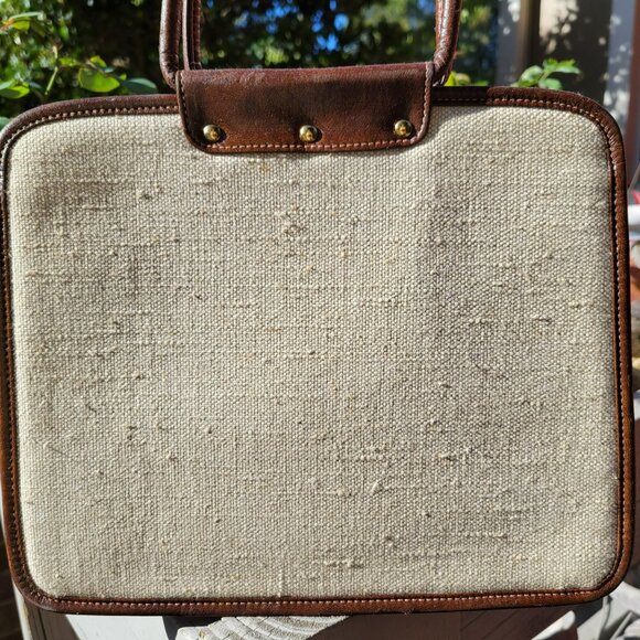 Enid Collins Cattails Bejeweled Handbag Orange Yellow White Flowers Rhinestones - Picture 2 of 16